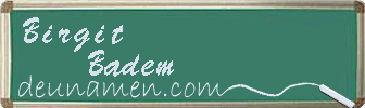 Birgit Badem Visitenkarte